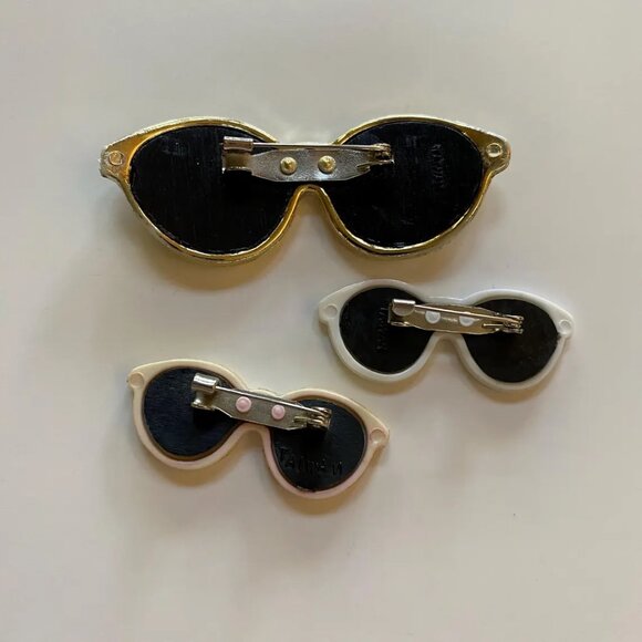 1980s Sunglasses Brooches Vintage Jewelry Accessory - Picture 3 of 3